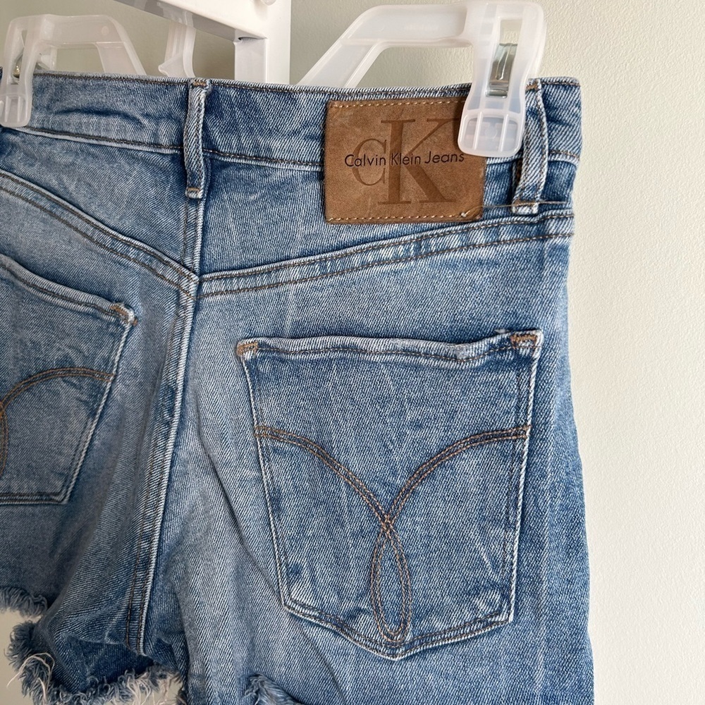 Calvin Klein Jeans Denim Cutoff Shorts - Picture 4 of 7
